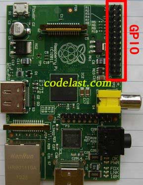 Raspberry Pi GPIO real photo