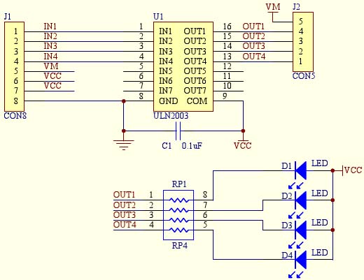 stepper motor driver board diagram