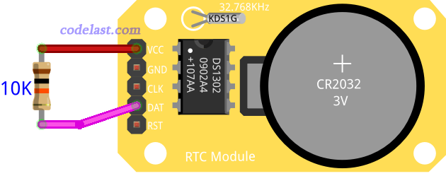 DS1302 pull-up resistor