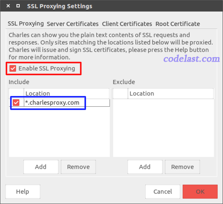 charles ssl proxying settings